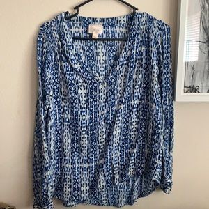 Blue shirt blouse